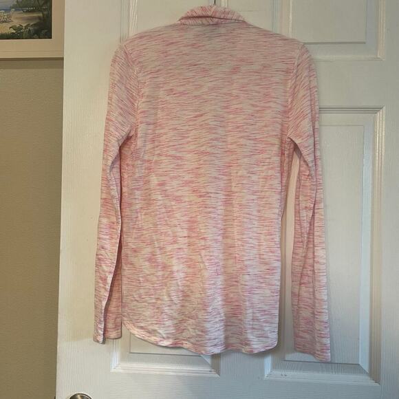 Anthropologie Saturday Sunday Sz. Medium Heathered Pink Long Sleeve Sweater - Picture 2 of 9